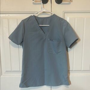 Blue Figs V-Neck Scrub top and jogger pant